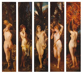 Les Cinq Sens (série), 1872–79, Hans Makart.