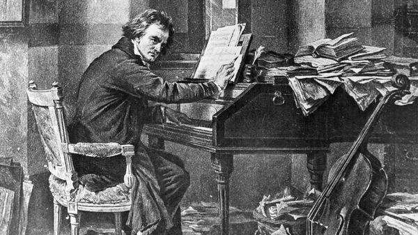 Beethoven dans sa forge © Getty